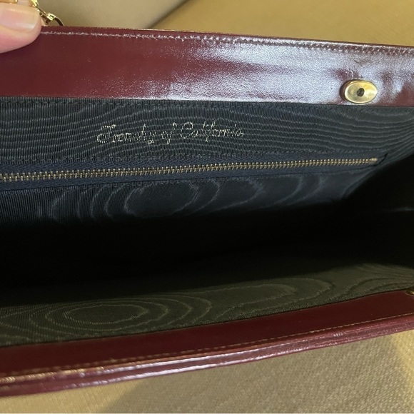 Frenchy Of California Vintage Burgundy Shoulder Bag leather Medium Size - Picture 11 of 16